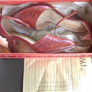 Vintage Predictions Ankle Strap Heels